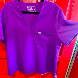 FIGS MAGIC PURPLE LIMITED CATARINA SCRUB TOP IN XXL
